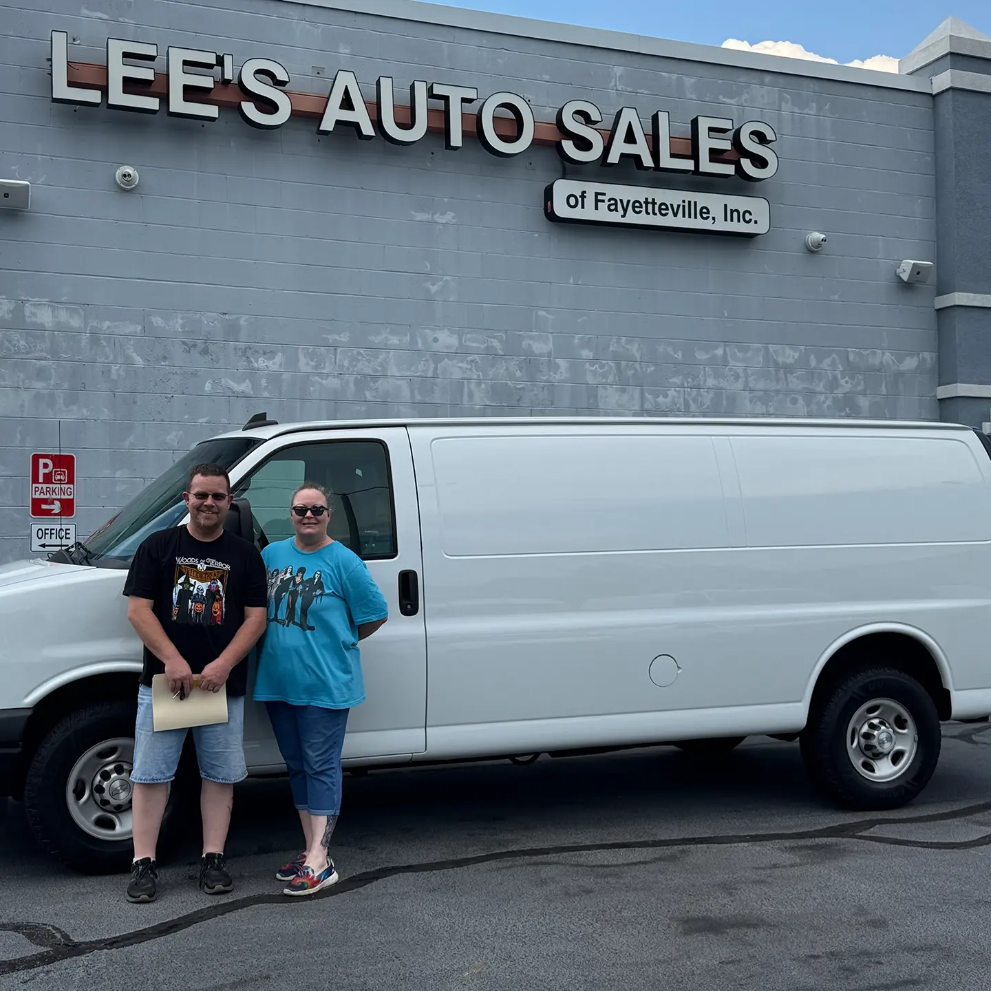 Happy customer at Lee's Auto Sales